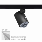 Reflektor na szynoprzewód 3-fazowy Stucchi Lira Lighting 2077.020C Zipper 75 LED 12W do konfiguracji