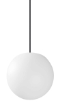 Biała kula lampa wisząca zewnętrzna Ideal Lux 318837 Sole sp1 d20 E27 20cm