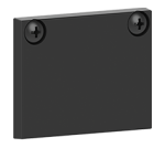 Zaślepka bez dziurki do czarnej szyny magnetycznej płytkiej Oxyled Multiline 897737 Typ A G H