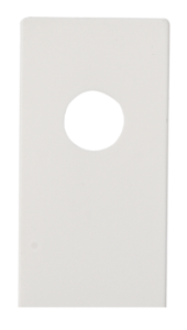 Biała zaślepka z dziurką do szynoprzewodów magentycznych Multiline Oxyled 897782 Typ B C D E