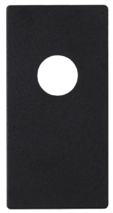 Zaślepka z dziurką do czarnej szyny magnetycznej Oxyled Multiline 897799 Typ B C D E