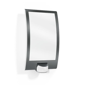 Lampa zewnętrzna na elewację Steinel ST035709 L22 E27 IP44 28cm x 16cm czujnik ruchu zmierzchu antracyt