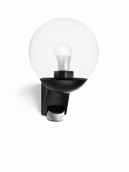 Lampa-ogrodowa-czarna-kula-szklana-czujnik-ruchu-Steinel-L585S-ST005535.jpg
