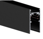 Czarny natynkowy szynoprzewód magnetyczny Stucchi Lira Lighting 20T.01C 1M