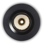 Czarne małe oczko ledowe 2,3cm punkt świetlny Elkim Lighting 2880A1203 Point 1W 4000K 30stopni 3V