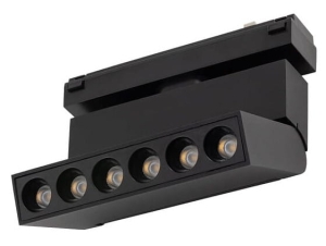 Czarny reflektor diodowy regulowany na szynoprzewód magnetyczny Ultra Thin Nowodvorski 11312 Focus Out LED 6W 3000K CRI90 30stopni 11cm