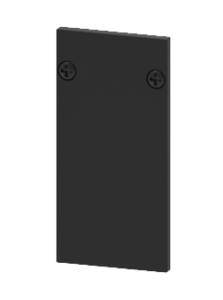 Czarna zaślepka bez dziurki do szynoprzewodu magnetycznego Stucchi Lira Lighting 20T.04C