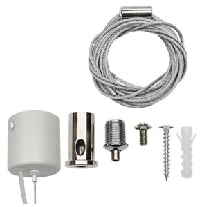 Linka 150 cm i podsufitka do podwieszenia modułów z konfigurowalnej lampy hexagon Light Prestige LP-0209 linka+podusf. Geometric New