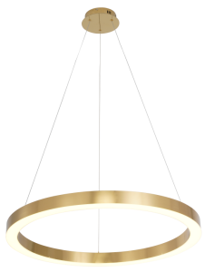 Złota lampa wisząca obręcz 80cm Light Prestige LP-033/1P L GD Shiny Midway LED 30W 3000K