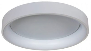 Biały okrągły plafon z wnęką Light Prestige LP-049/1C WH Georgia LED 36W 3000K 60cm x 11cm