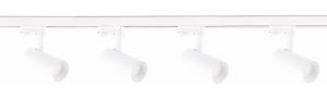 Biały gotowy zestaw szynowy z zasilaniem środkowym Light Prestige LP-732 4W WH SET szyny 2x1m i 4 reflektory 3-fazowe