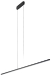 Czarna lampa wisząca podłużna listwa 180cm Nowodvorski 10365 Bar L LED 27W 3000K