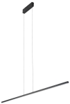 Czarna lampa wisząca podłużna listwa 180cm Nowodvorski 10850 Bar L LED 27W 4000K