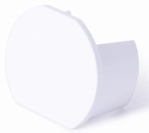 Biała zaślepka końcowa typ C Microline Oxyled 702925