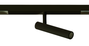 Czarny reflektor na płaską szynę magnetyczną Microline Oxyled 704509 S16 3,5W 145LM 4000K 45 stopni CRI90