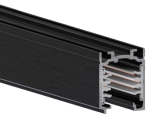 Czarny szynoprzewód 3-fazowy Stucchi natykowy Lira Lighting 1450.3000C 3m