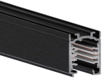 Czarny szynoprzewód 3-fazowy Stucchi natykowy Lira Lighting 1450.1000C 1m
