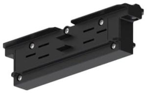 Czarny łącznik wewnętrzny mechaniczny rozdzielacz na szynoprzewód 3-fazowy Stucchi natykowy Lira Lighting 1451.0010C