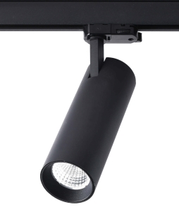 Czarny reflektor na szynę 3-fazową Light Prestige LP-8120/3F BK Magnum LED 20W 1450LM 2700/3000/4000/5000K CCT