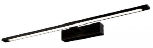 Podłużny czarny kinkiet nad lustro do łazienki 62cm Light Prestige GS-LWB-20W BK LED 20W 4000K IP44