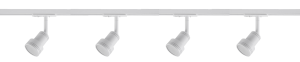 Gotowy biały szynoprzewód 1F 1,5M i 4 reflektory GU10 Light Prestige LP-733 SET WH Storm Set