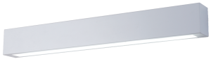 Biała podłużna lampa sufitowa do łazienki Light Prestige LP-7001/1C WH-63 18/3 Ibros LED 18W 3000K IP44 63cm