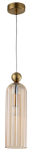 Lampa wisząca szklany podłużny wąski abażur Light Prestige LP-939/1P amber Piega 1 E14