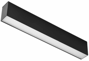 Czarny reflektor na szynę 3-fazową Light Prestige LP-559/3 R-3F BK Moon LED 12W 960LM 3000K 40,3cm