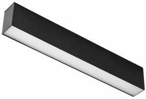 Czarny reflektor na szynę 3-fazową Light Prestige LP-559/4 R-3F BK Moon LED 12W 960LM 4000K 40,3cm