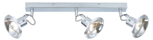 Lampa sufitowa chromowana listwa na trzy reflektorki Light Prestige LP-725/3W Feltre 3 3xG9 45cm