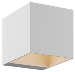 Kinkiet lampa ścienna box biała metalowa kostka Light Prestige LP-104/1W WH Alaska G9 10x12cm