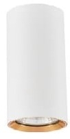 Lampa sufitowa tuba wąska biało złota Light Prestige LP-232/1D - 90 WH/GD Manacor GU10 9cm