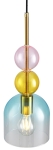 Lampa wisząca z kloszem niebieskim żółtym i różowym Stap Into Design ST-DN345A Pastello E27