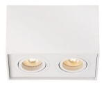 Biała lampa sufitowa spot podwójny box na GU10 Lucide 22953/02/31 Tube