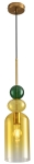Lampa wisząca z kloszem żółtym i zielonym Stap Into Design ST-DN399A Pastello E27