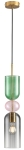 Lampa wisząca z kloszem dymnym różowym i zielonym Stap Into Design ST-DN399B Pastello E27