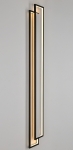 Czarny kinkiet dwa prostokąty Step Into Design ST-MD1027L Symmetry LED 69W 3000K 200cm