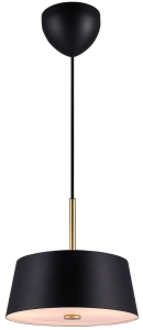 Czarna lampa wisząca z mosiężnymi dodatkami Nordlux 2312603003 Clasi 3xE14 29cm