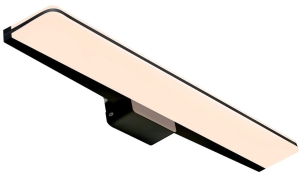 Czarny płaski kinkiet nad lustro do łazienki Nordlux 2210141003 Tinia LED 24W 3000K/4000K IP44 60cm ściemnialny
