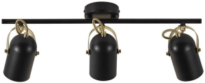 Lampa sufitowa regulowana Nordlux 50120103 Lotus 3xE14 20x58cm Czarny Mosiądz