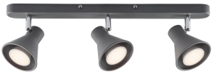 Lampa sufitowa punktowa listwa Nordlux 45780110 Eik 3xGU10 8x15x45cm Szary