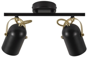 Lampa sufitowa dwa reflektory Nordlux 50110103 Lotus 2xE14 37cm czarny