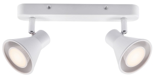 Lampa sufitowa punktowa reflektory Nordlux 45770101 Eik 2xGU10 biały regulowany