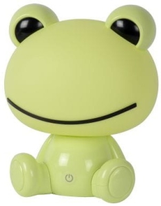 Lampka nocna dla dzieci żabka z dotykowym ściemnianiem Lucide 71592/03/85 Dodo Frog LED 3W 4000K