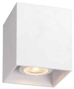 Biała lampa sufitowa sześcian na żarówkę GU10 Lucide 09101/01/31 Bodi 9,5 x 8,25 cm