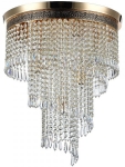 Lampa sufitowa Kryształowy żyrandol Maytoni DIA522-CL-07-G Cascade 7xE14 42cm x 50cm złoty