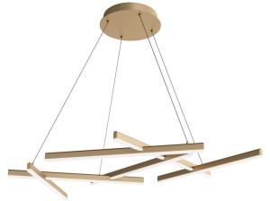 Nowoczesny złoty żyrandol lampa wisząca Maytoni MOD016PL-L75MG4K Line LED 75W 3500LM 4000K 101cm