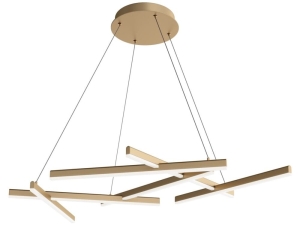 Nowoczesny złoty żyrandol lampa wisząca Maytoni MOD016PL-L75MG3K Line LED 79W 3100LM 3000K 101cm