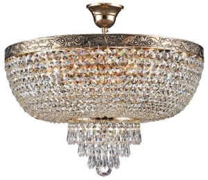 Lampa Sufitowa Kryształowy Żyrandol Maytoni DIA890-CL-06-G Palace 6xE27 50cm x 38cm złoty