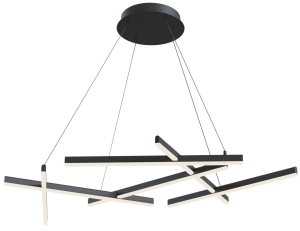 Lampa Wisząca Nowoczesna Maytoni MOD016PL-L75B Line LED 75W 3000K 110cm x 66cm x 120cm czarny